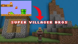 Super mario Bros tapi di minecraft | Super Villager Bros | Minecraft pe mini games screenshot 1