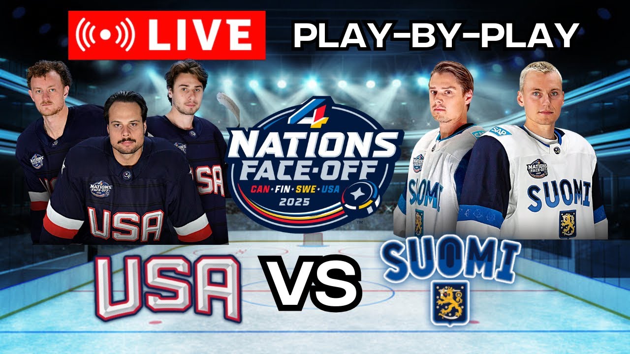 LIVE: USA VS Finland 4 Nations Faceoff Commentary/Scoreboard! #4nations ...