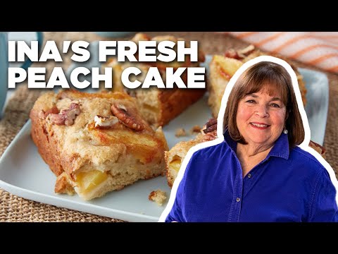 recipe-of-the-day:-ina's-5-star-fresh-peach-cake-|-food-network
