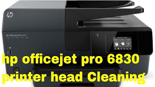 hp officejet pro 6830 printer head Cleaning - YouTube