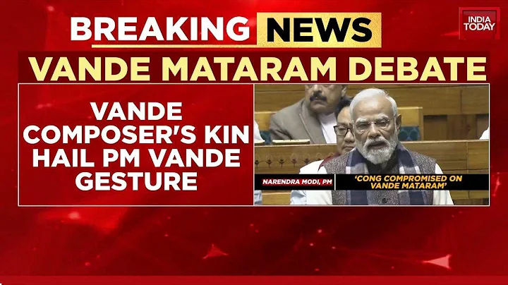 Bankim Chandra Chatterjee’s Family Hails PM Modi’s Vande Mataram Gesture