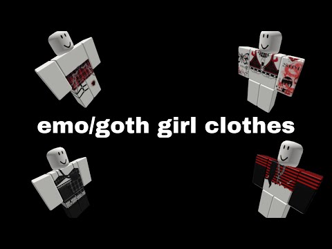 emo/goth girl clothing roblox id codes 