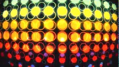 DAVE FX - Colorful Glowing Neon Circles with Lens Distortion Background VJ Loop V2