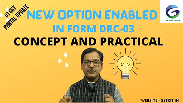 #1 GST PORTAL UPDATE 2021 | NEW OPTION ENABLED IN FORM DRC-03 || HOW TO PAY LIABILITIES DUES || #GST