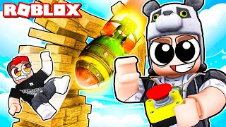 Herkesi Aşağıya Düşürdüm!! Sakın Kuleden Düşme - Panda ile Roblox Jenga Tower!