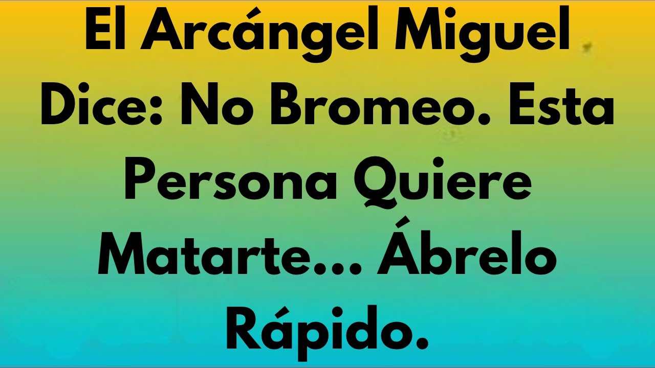 El Arcángel Miguel dice: no bromeo — alguien quiere hacerte daño… abre esto ahora ✝️ MENSAJE DE DIOS