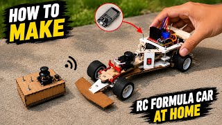 How to Make the World’s Smallest & Fastest Formula Car | DIY Wireless Formula Car using esp 32