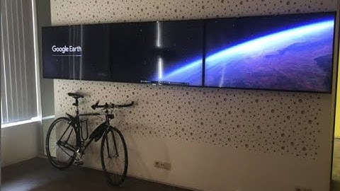 Display Google Earth & Tour de France (video wall software solution)