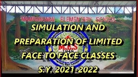 SIMULATION AND PREPARATION OF FACE TO FACE CLASSES