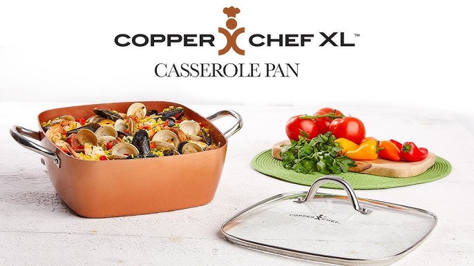 Copper Chef Square Fry Pan with Lid, 9.5 inch – Kitchen Hobby