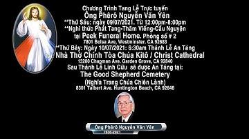 Chương trình Tang Lễ Ông Phêrô Nguyễn Văn Yên