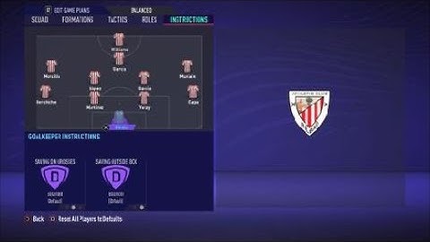 FIFA 21 Custom Tactics -Recreate 4-2-3-1 of Athletic Bilbao + Instructions - Replicate real system