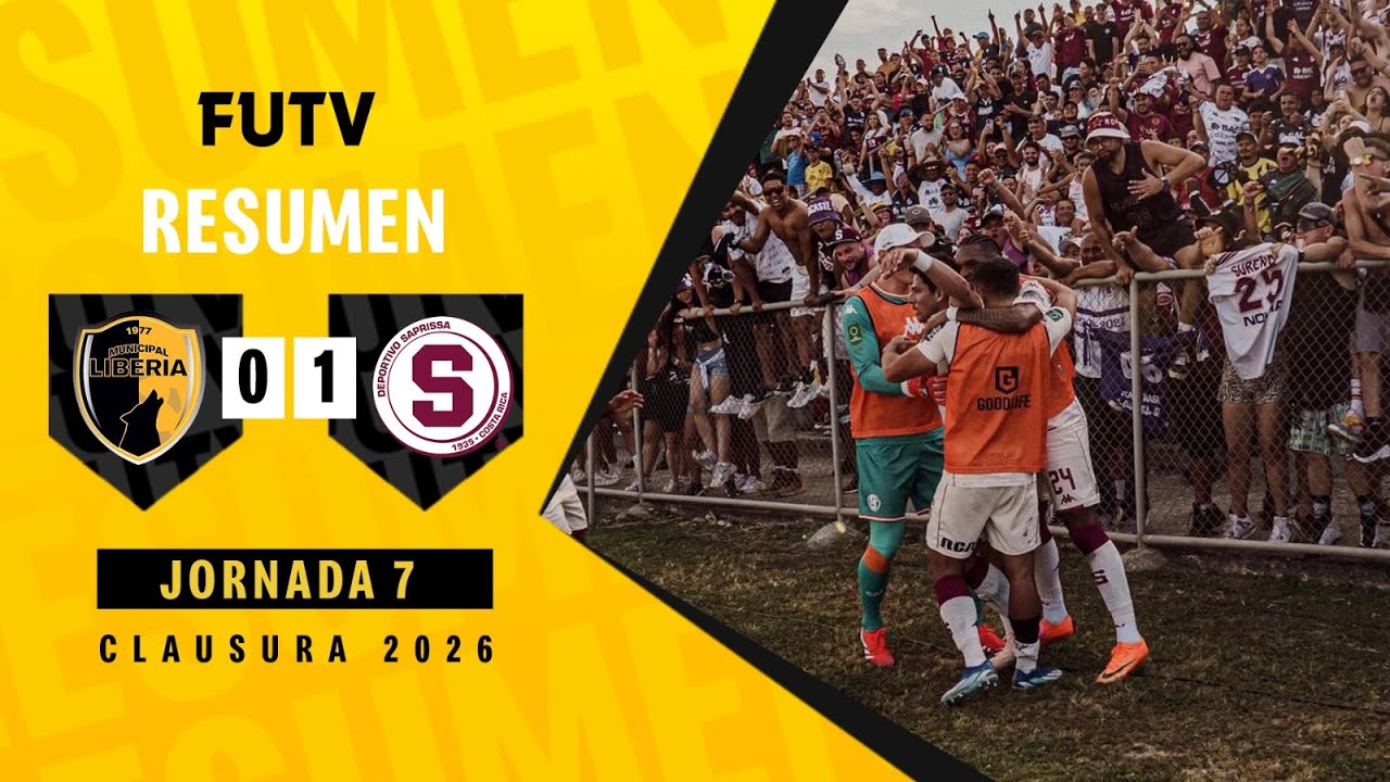 Resumen: Liberia 0-1 Saprissa / Clausura 2026