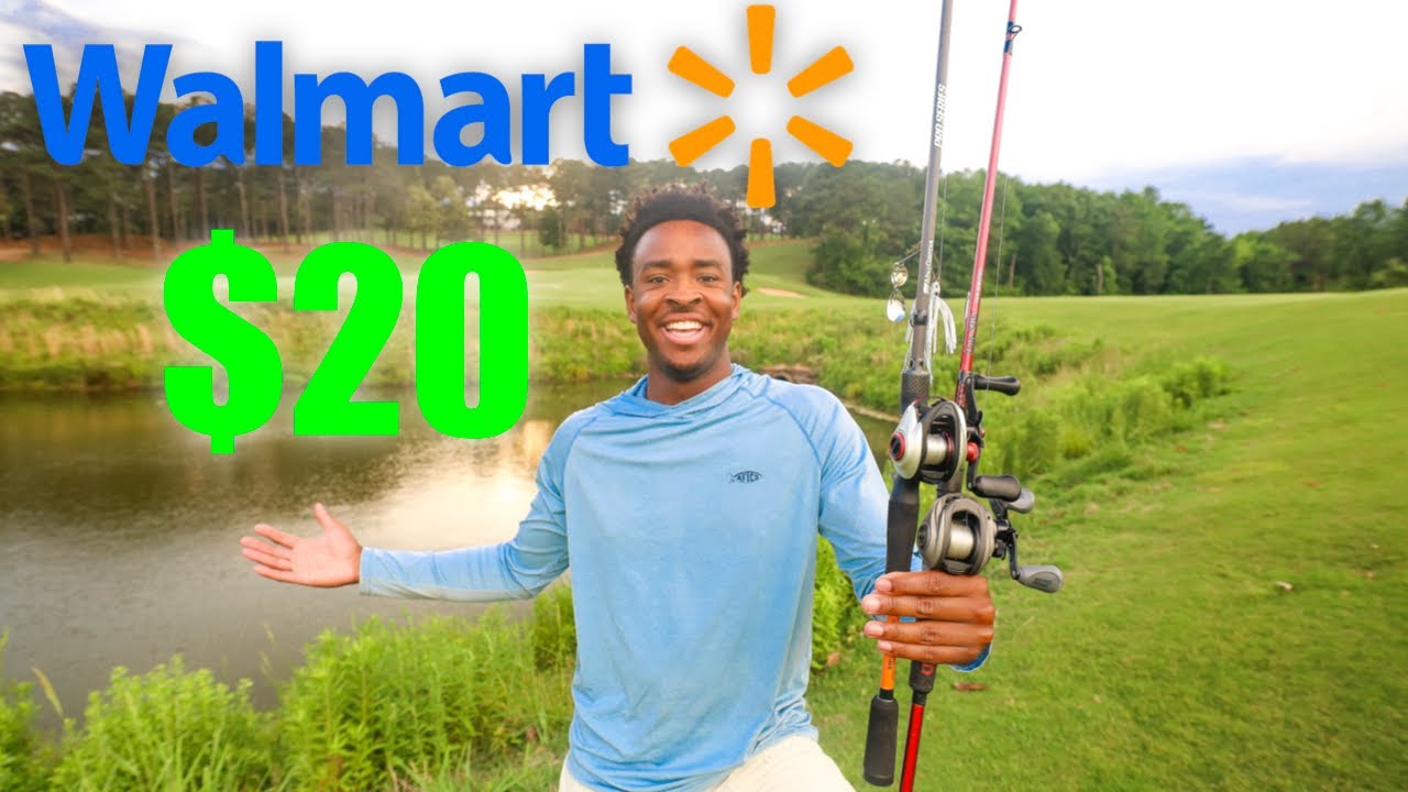 $20 Walmart EASTER BASKET Fishing CHALLENGE! 