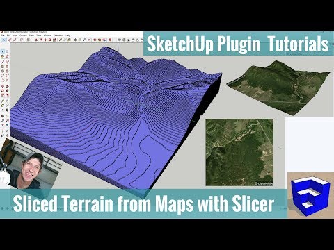 Modeling Sliced Terrain from Location Data in SketchUp with Joint Push Pull and Slicer