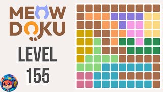 Meowdoku Level 155 Walkthrough & Solution 🐱🧩 