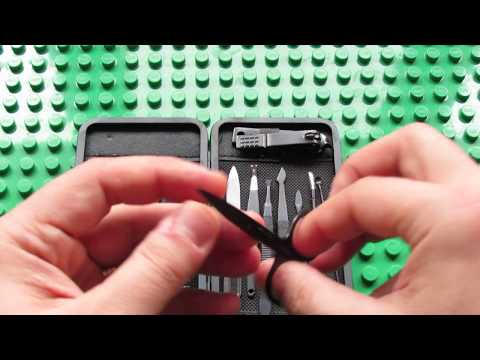 Unboxing Stainless Steel Nail Clippers Set 12 Manicure