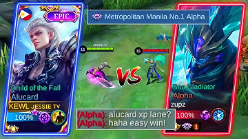 TOP GLOBAL ALUCARD VS TOP PHILIPPINES PRO ALPHA! | INTENSE MATCH IN SIDELANES | WHO WILL WIN? | MLBB