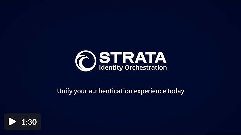 Strata Identity Unify SSO