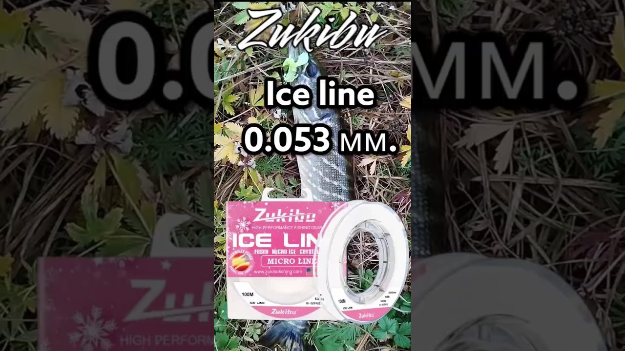 Тест-обзор ультратонкого шнура Zukibu ice line 0.053 