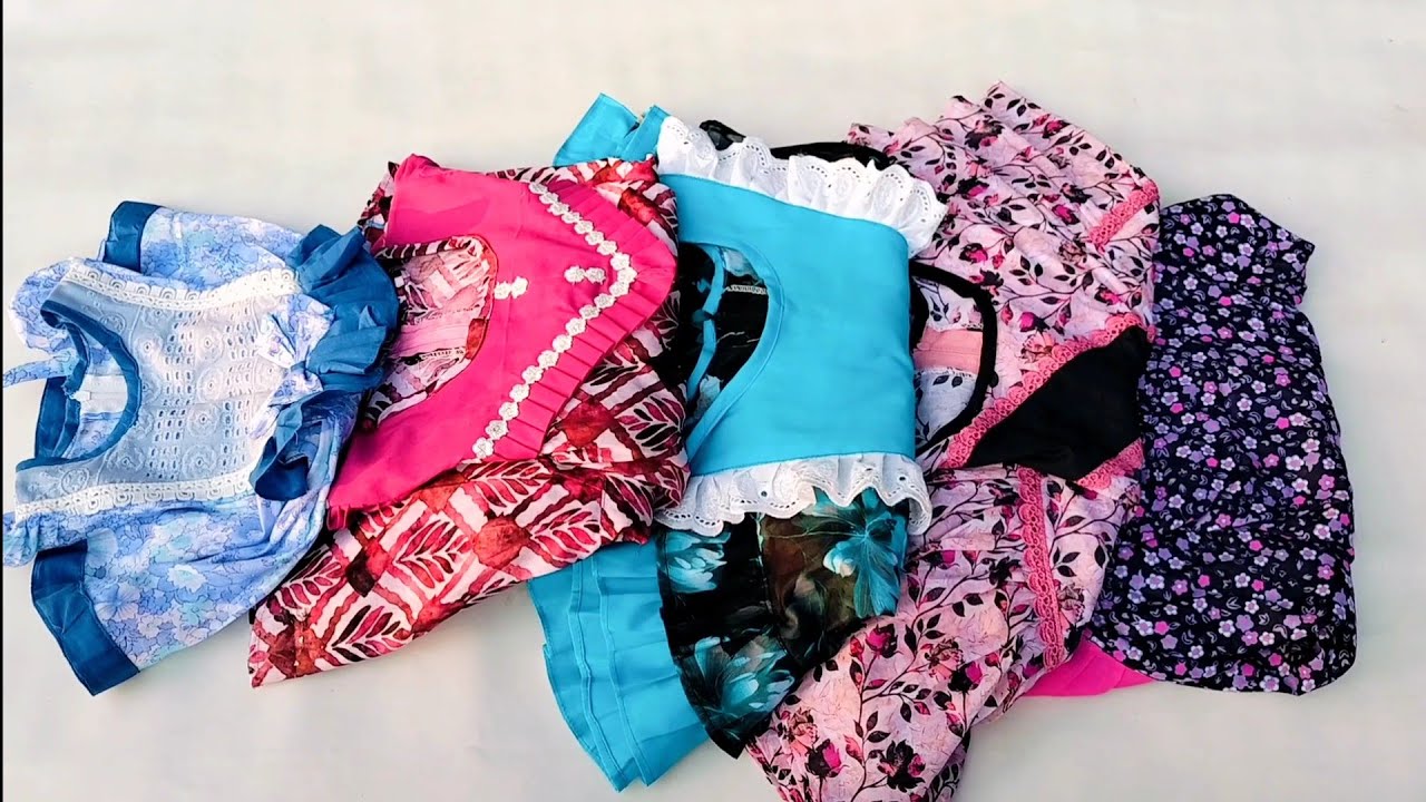 Eid special baby frock.সুতি গজ কাপড় দিয়ে তৈরি করা চমৎকার কিছু বেবী ফ্রক ডিজাইন।#eiddress #design 