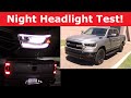 2022 RAM Crew Cab Headlight Test and Night Drive