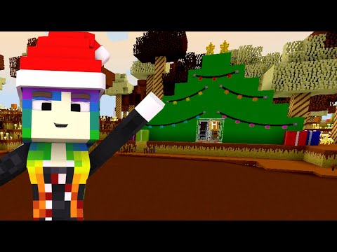 Minha casa de árvore de natal - MINECRAFT| Mundo de Natal #04