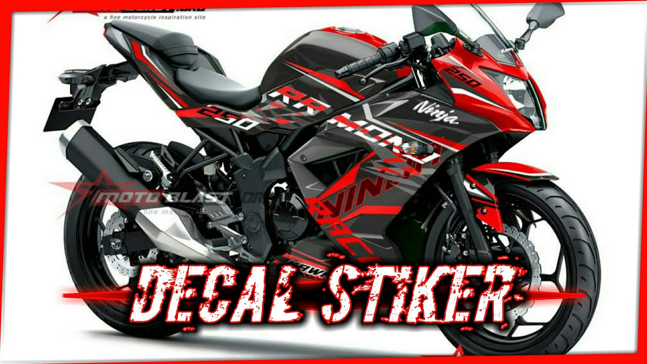 Kumpulan Modifikasi Decal Stiker Kawasaki Ninja Rr Mono 250 Youtube