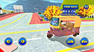 City auto rickshaw driving games | Android auto rickshaw gameplay | Taking passenger to their stop.. screenshot 1