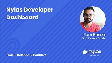 Nylas Dashboard Overview