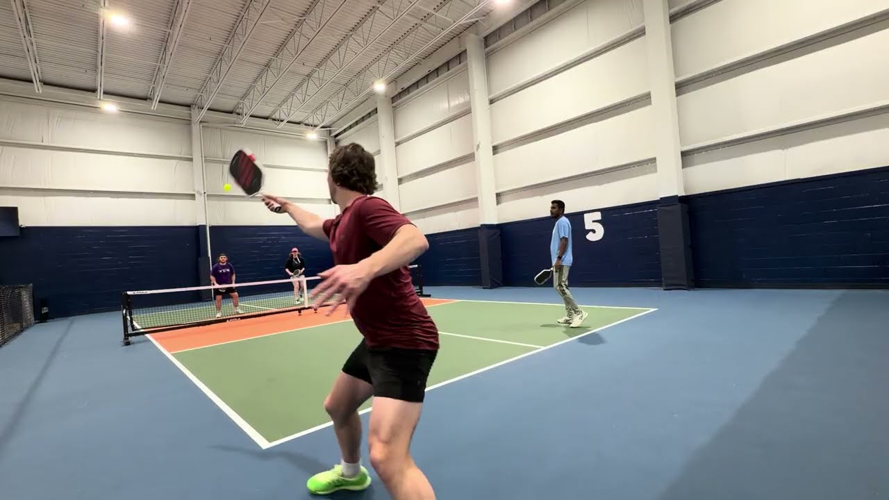 4.5 Pickleball. Strong Drops, Fast Hands and Smart Speedups. Dill Dinkers. Dan/Sam vs Matt/Jeremy 1