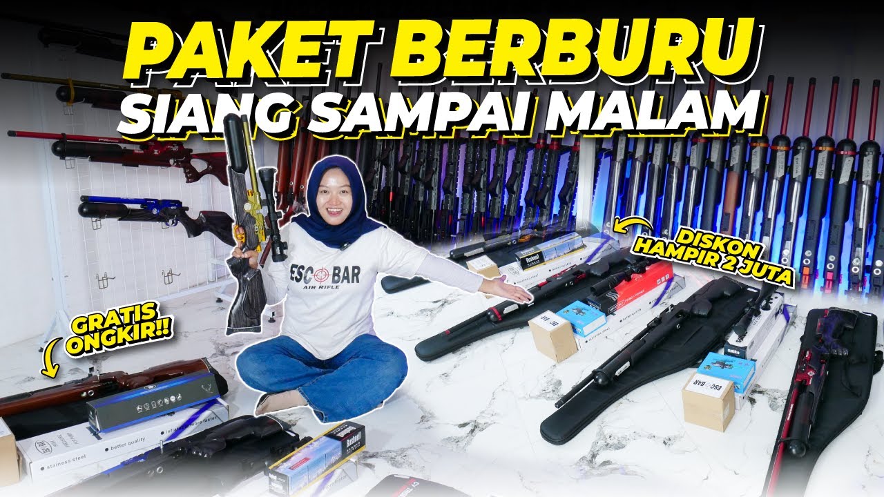 DISKON PENGHUJUNG TAHUN 2025 🔥 SENAPAN PCP BOCAP POPOR KAYU SERIES DENGAN FULLSET SUPER LENGKAP