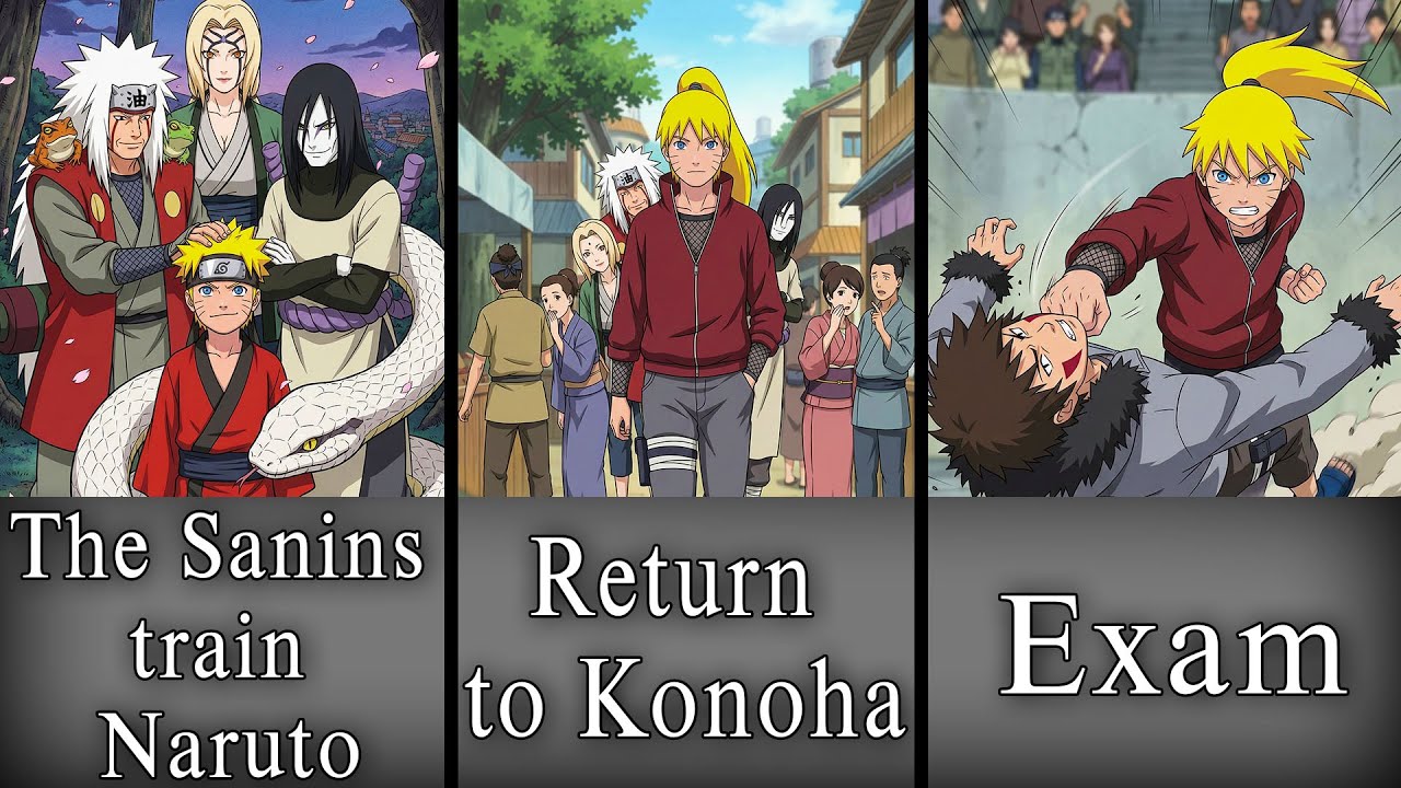 What if Naruto had trained with all the Sannin at the same time since childhood?