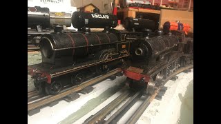 Bing Trains O gauge clockwork 1912 King George V Loco on the layout, Will it run
