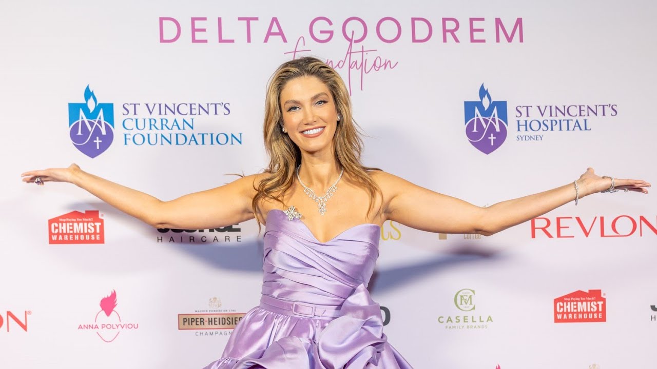 delta goodrem purple dress Delta Goodrem Foundation