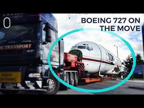 Boeing 727 Successfully Transported Overland In The UK After Some Bumps