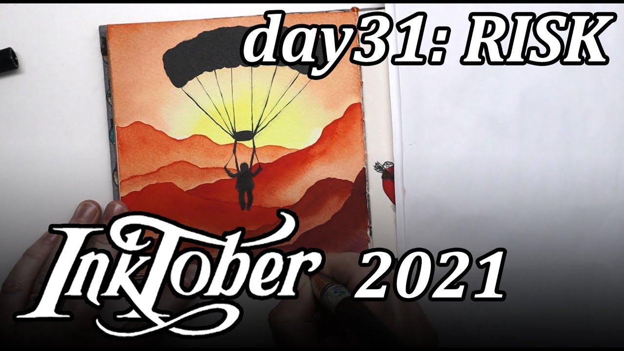 INKTOBER 2021 // day 31: RISK // Ink drawing demo