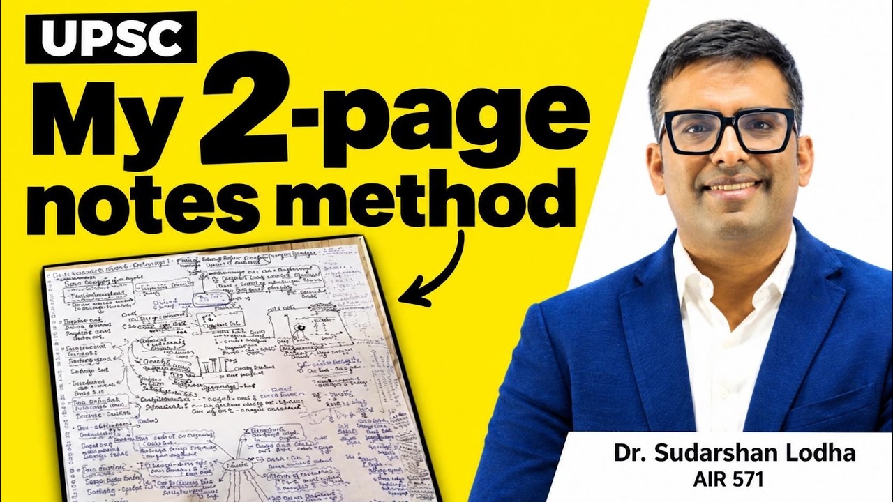 Learn to make 2 Pager UPSC Notes - Everyone should have !!!!