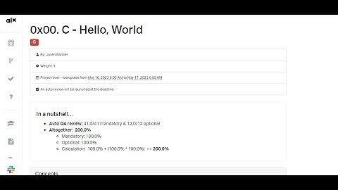 0x00  C   Hello, World #ALX #ALXGuide #ALXSE #Low level programming & Algorithm #C