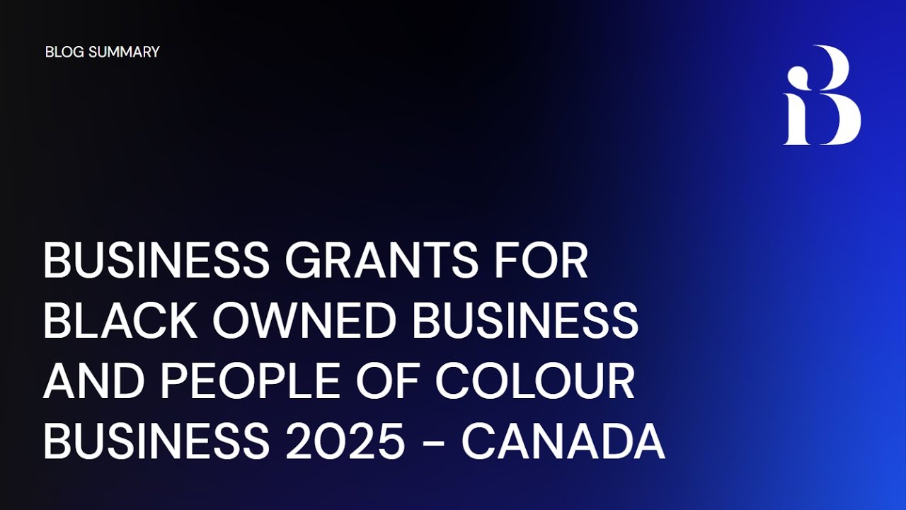 Business Grants for Black Owned Businesses and POC in 2025