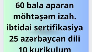 60 Bala Aparan Izahi̇btidai Sertifikasiya