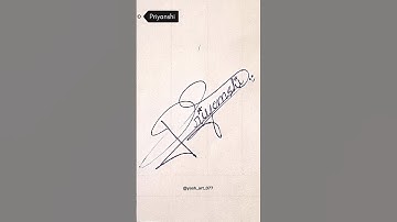 Priyanshi ♥️ name signature style 🖋comment your name  🖋⚜️😍💓yashart 🎨