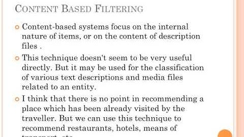 TOURISM RECOMMENDER SYSTEMS