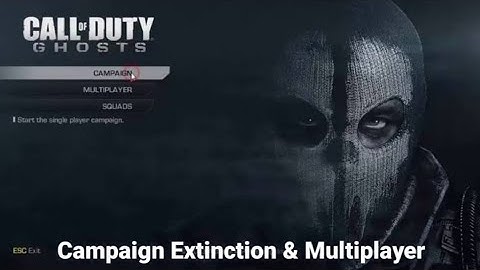Cod Ghost Campaign Extinction & Multiplayer Solo & Split Screen LIVE