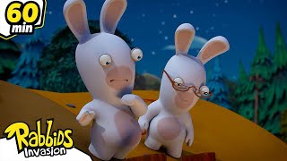 Rabbids en peligro 😱|  Compilación 1h | Rabbids La Invasión| Dibujos animados para niños