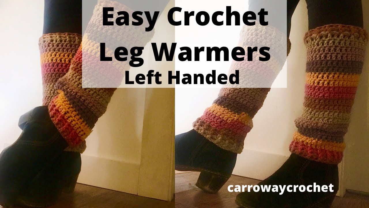 Easy Crochet Leg Warmers Free Pattern - Carroway Crochet