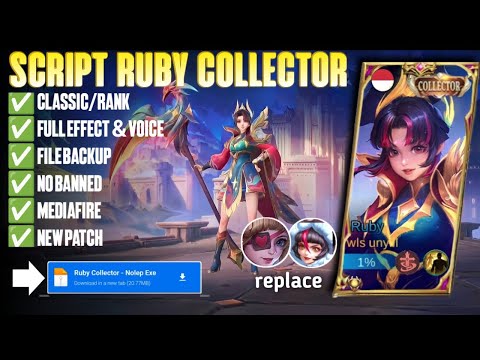 Script Skin Ruby Collector Full Effect | Full Voice | New Patch