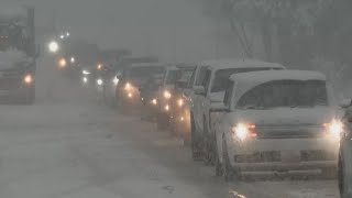 California Storm Families Brave Snowy I-80 Travel Despite Closures And Warnings