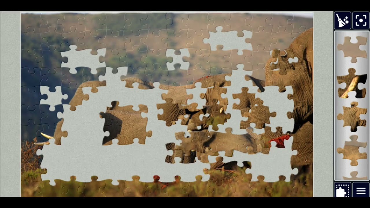 A Family of African Elephants🎉🥰💞jigsawpuzzle🧩🧩//#viralvideo #videos @jigsawpuzzle667 