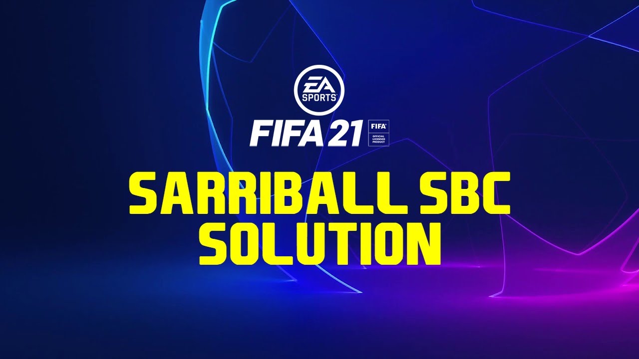 Sarriball SBC - CHEAPEST METHOD!!! |FIFA 21